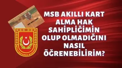 MSB Akıllı Kart Alma Hak Sahipliğimin Olup Olmadığını Nasıl Öğrenebilirim? 60 MSB Akıllı Kart Alma Hak Sahipliğimin Olup Olmadığını Nasıl Öğrenebilirim