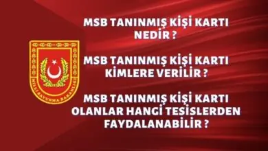 MSB Tanınmış Kişi Kartı Nedir MSB Tanınmış Kişi Kartı Kimlere Verilir MSB Tanınmış Kişi Kartı Olanlar Hangi Tesislerden Faydalanabilir ? 57 MSB Tanınmış Kişi Kartı Nedir MSB Tanınmış Kişi Kartı Kimlere Verilir MSB Tanınmış Kişi Kartı Olanlar Hangi Tesislerden Faydalanabilir