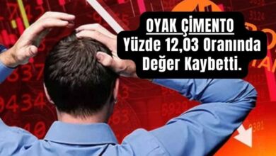 OYAK ÇİMENTO Yüzde 12,03 Oranında Değer Kaybetti. 27 OYAK ÇİMENTO
