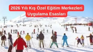 2026 Yılı Kış Özel Eğitim Merkezleri Uygulama Esasları 74 2026 Yılı Kış Özel Eğitim Merkezleri Uygulama Esasları