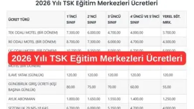 2026 Yılı TSK Eğitim Merkezleri Ücretleri 80 2026 Yılı TSK Eğitim Merkezleri Ücretleri