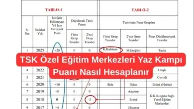 TSK Özel Eğitim Merkezleri Yaz Kampı Puanı Nasıl Hesaplanır? 79 TSK Ozel Egitim Merkezleri Yaz Kampi Puani Nasil Hesaplanir