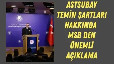 Astsubay Temin Şartları Hakkında MSB Den Önemli Açıklama 14 Astsubay Temin Şartları Hakkında MSB Den Önemli Açıklama